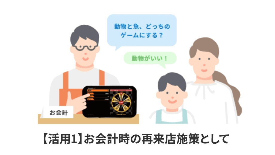 【活用1】お会計時の再来店施策として 