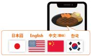 4か国語対応【近日実装】